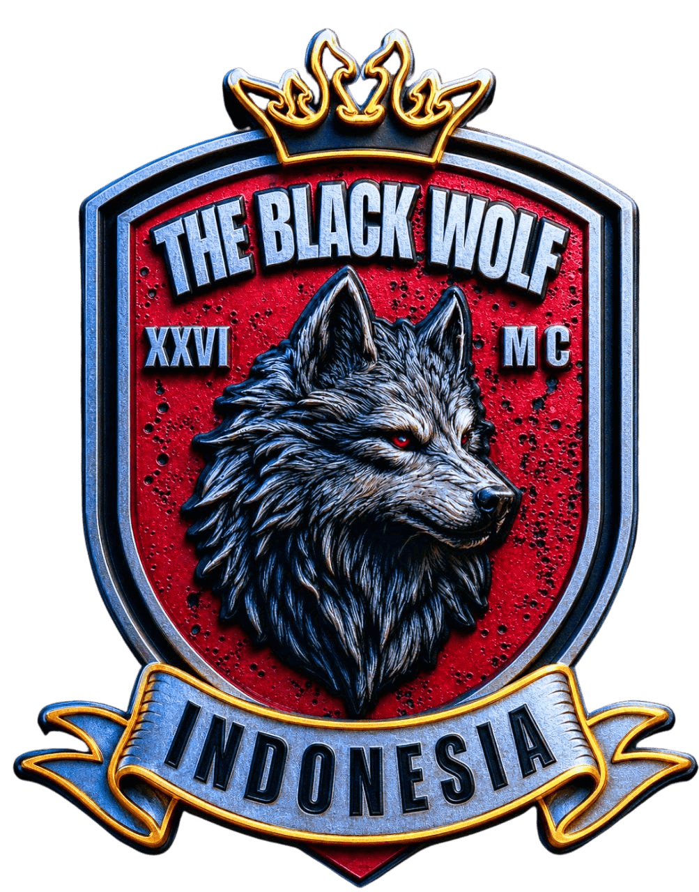 Crest The Black Wolf Indonesia MC